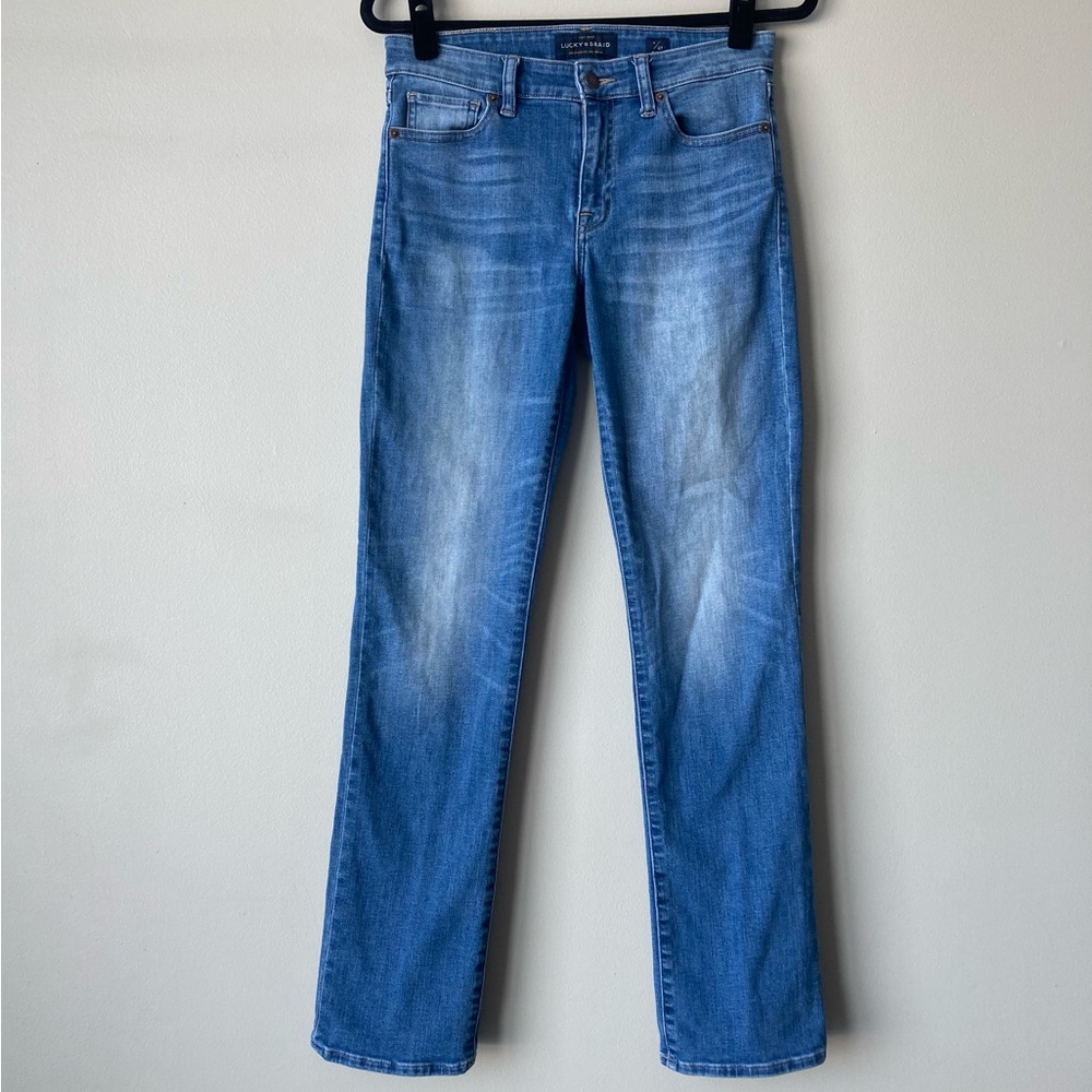 Lucky Brand Ava Straight Leg Light Wash Denim Jeans Size 4/27